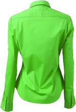 Load image into Gallery viewer, Womens Button Down Shirts - Long Sleeve Business Casual Blouses Light Green
