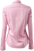 Load image into Gallery viewer, Womens Button Down Shirts - Long Sleeve Business Casual Blouses Pink
