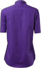 Load image into Gallery viewer, Womens Button Down Shirts - Short Sleeve Business Casual Blouses Purple
