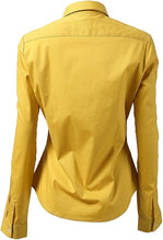 Cargar imagen en el visor de la galería, Womens Button Down Shirts - Long Sleeve Business Casual Blouses Yellow
