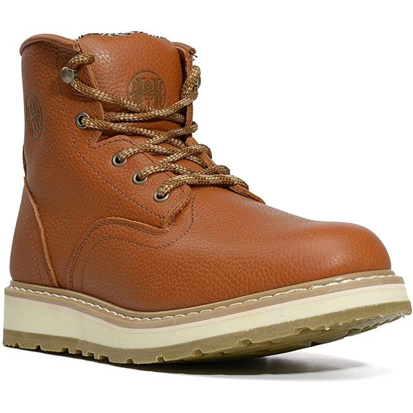 CK308 6 Non slip Water Resistant EH Safety Boots Soft Toe Tan Pu HANDPOINT